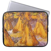 Fält med Wheat Stacks, Vincent van Gogh.