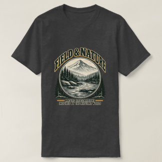 Fält & Natur Vintage Bergsbäck Grafisk T Shirt