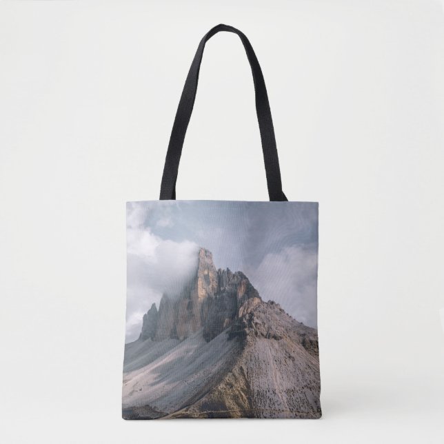 FÄLT OCH MOUNTAIN VITE OCH BLÅ HIMMEL TYGKASSE (Framsida)
