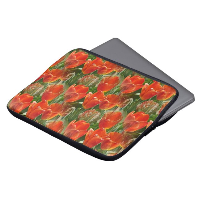 Fält om Tulips..... Laptop Fodral (Framsida topp)