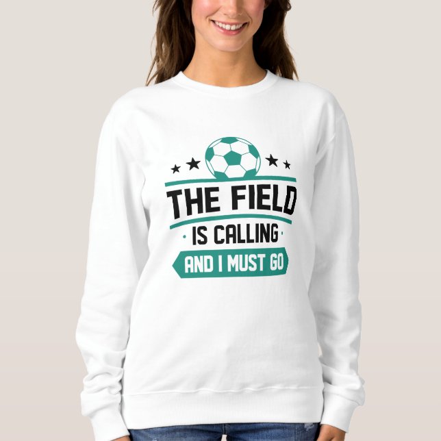Fält ringer och jag måste åka t shirt (Framsida)