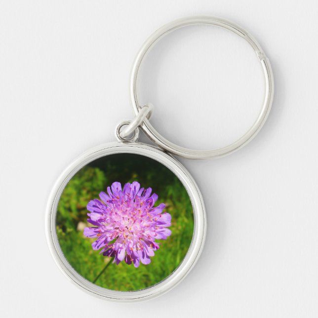 Fält Scabious Nyckelring (Framsidan)