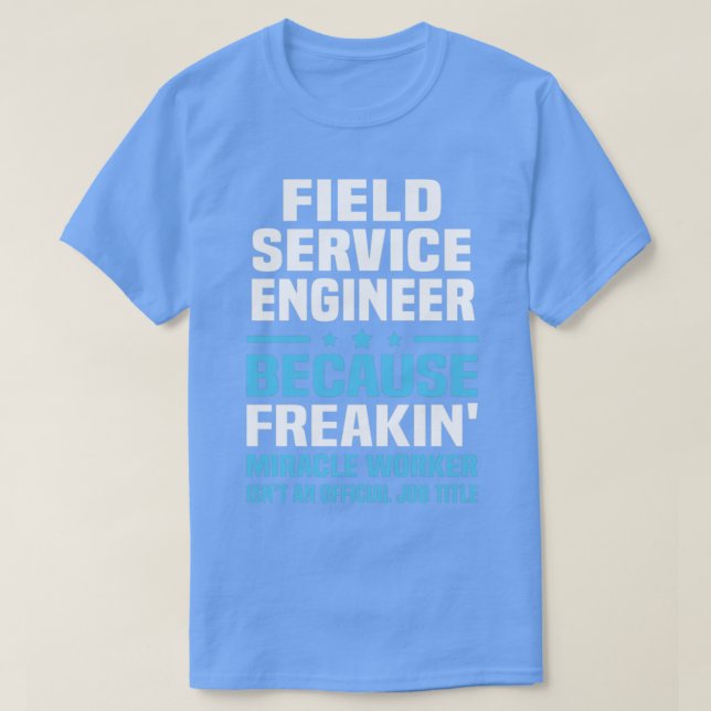 Fält Service Ingenjör T Shirt (Design framsida)