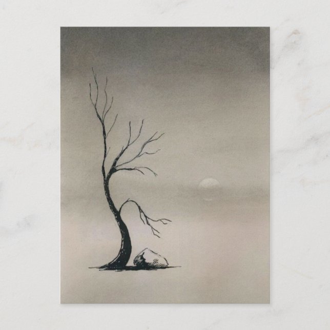 fält som misshandlats vykort (Framsida)