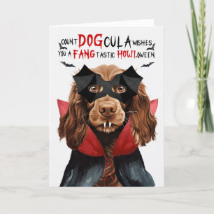 Fält spanel Funny Count DOGcula Halloween Helgkort