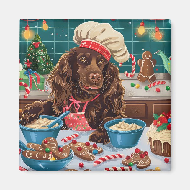 Fält Spanska Helgdag Baking: julafton Magnet (Framsidan)