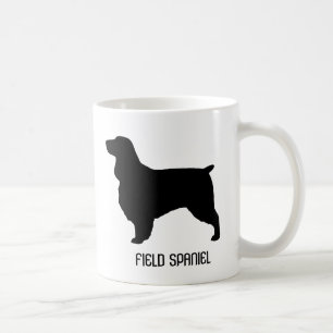 Fält Spanska Hund aveln Silhouettes Anpassningsba Kaffemugg