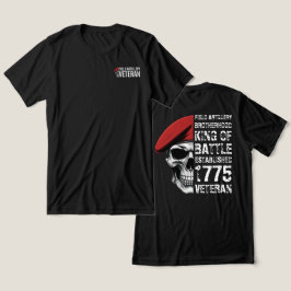 Fältartilleri Brödraskap Veteran Skalle T Shirt