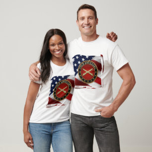 Fältartilleri-grenens insignier specialutgåva t shirt
