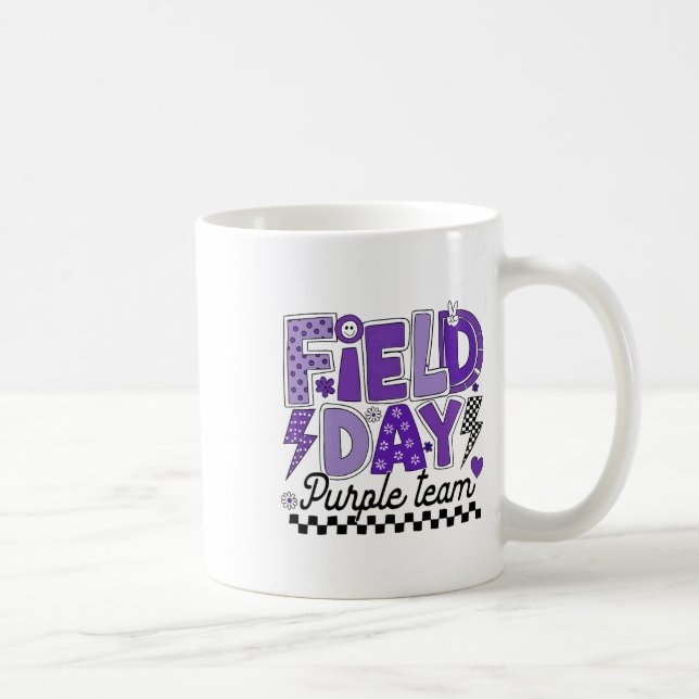 Fältdagen Lila Team Färg Fältutflykt Lagspel C Kaffemugg (Höger)