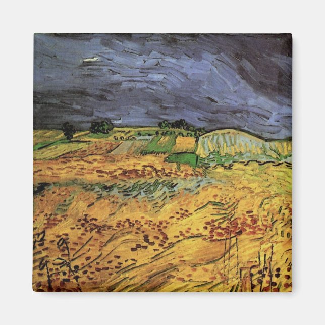 Fälten av Vincent van Gogh Magnet (Framsidan)