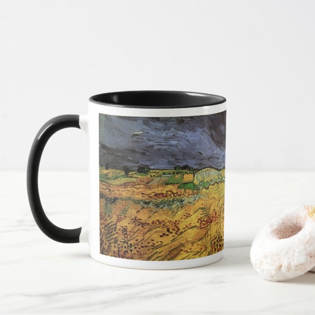 Fälten av Vincent van Gogh Mugg (Med munk)