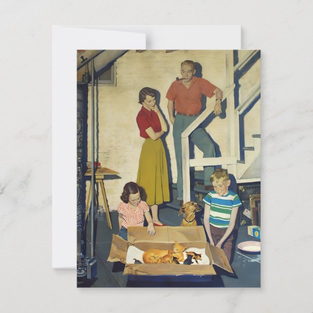 Falter New Litter of Kittens Julkort (Framsida)