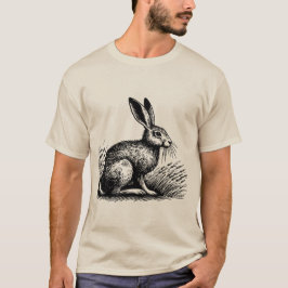 Fälthare – Rustic Kanin T-Shirt Design