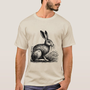 Fälthare – Rustic Kanin T-Shirt Design