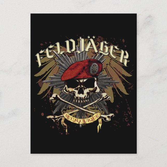 Fältjägare Postkort Vykort (Framsida)