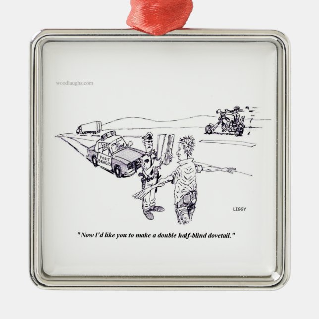 Fältnykterhet testar kvadrerar prydnaden julgransprydnad metall (Framsidan)