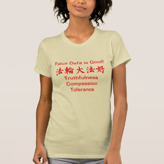 Falun Dafa är den bra solskenT-tröja Tröja