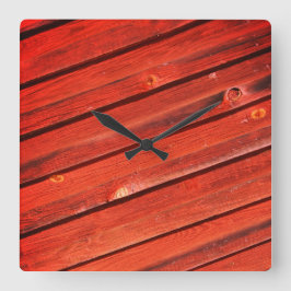 Faluröt,Normalt svenskt Falun färger Fyrkantig Klocka