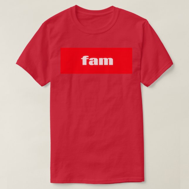 Fam Fabulous Family Ord Millennials Använda (3) T Shirt (Design framsida)
