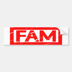 Fam Frimärke Bildekal