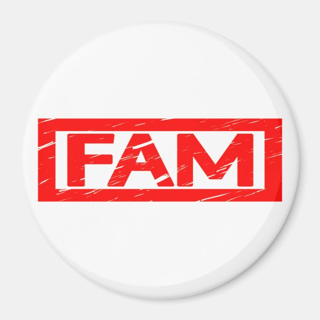 Fam Frimärke Magnet (Framsidan)