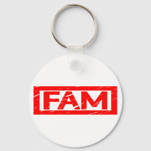 Fam Frimärke Nyckelring