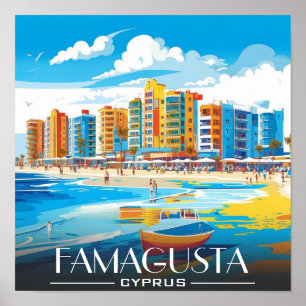 Famagusta-stränder, Cypern-turnering Poster