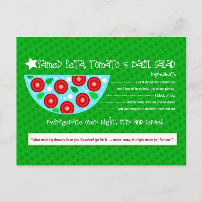 FAMED FETA TOMATO BASIL SALAD VYKORT (Framsida)