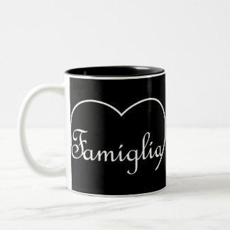 Famiglia Italy Family White Två-Tonad Mugg