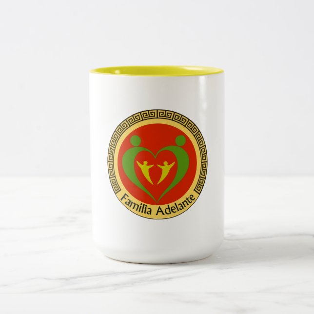 FAMILIA ADELANTE-PROGRAM MUG Två-Tonad MUGG (Center)