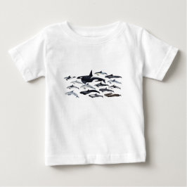 Familia de los delfine: orcas, delfine, marsopas tee