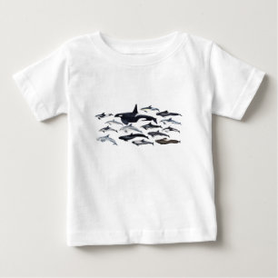 Familia de los delfine: orcas, delfine, marsopas tee