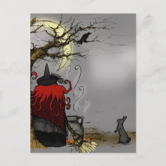 FAMILIAR HALLOWEEN VYKORT (Framsida)