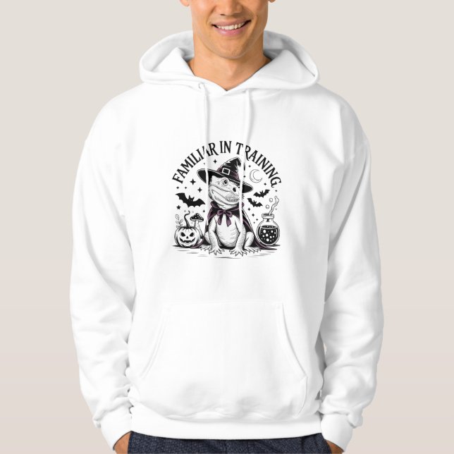 Familiare in Training Lizard Halloween Art Hoodie (Framsida)