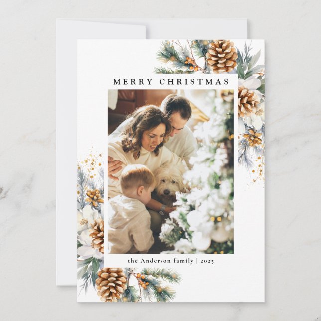 Familj 1: Den botaniska julen i Gräs Träd Black (Framsida)