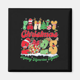Familj 2025-julteamet Santa Elf Squad Matchin Magnet