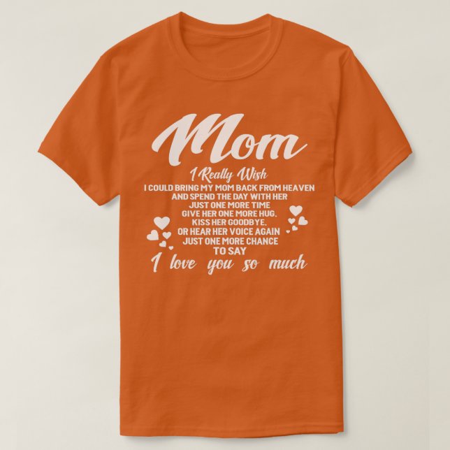 FAMILJ 365 Mamma I Kärlek, du minns min Mor T Shirt (Design framsida)