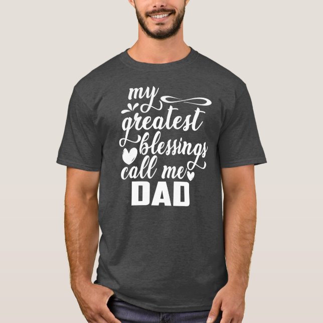 Familj 365 Min Underbarare välsignelse kallar mig  T Shirt (Framsida)