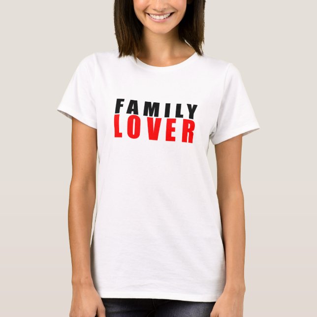 Familj älskare t shirt (Framsida)