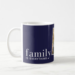 familj är allt dagens fotogåva i eleganten kaffemugg