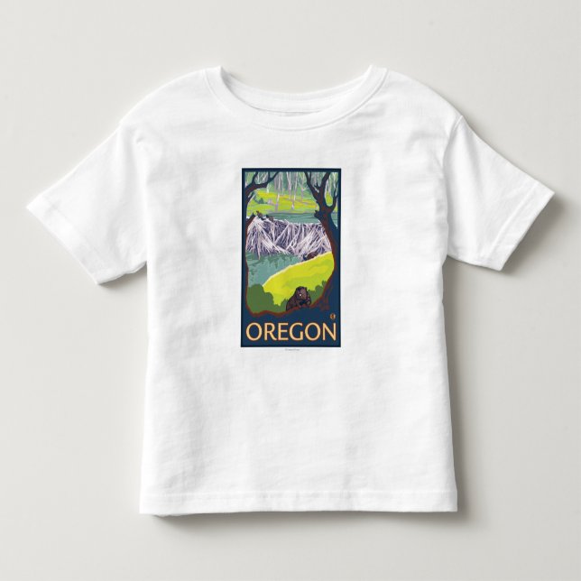 Familj av bäver tee shirt (Framsida)