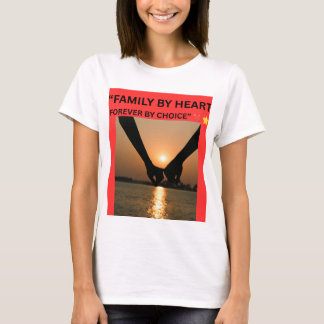 FAMILJ AV HJÄRTAT FÖR EVIGT GENOM VAL T SHIRT