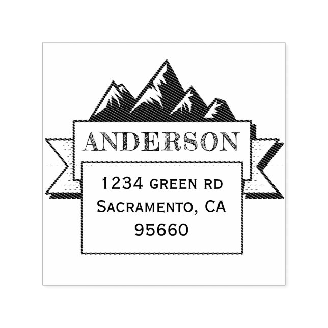 Familj Äventyr | ReturadressStämpel Självfärgande Stämpel (Design)