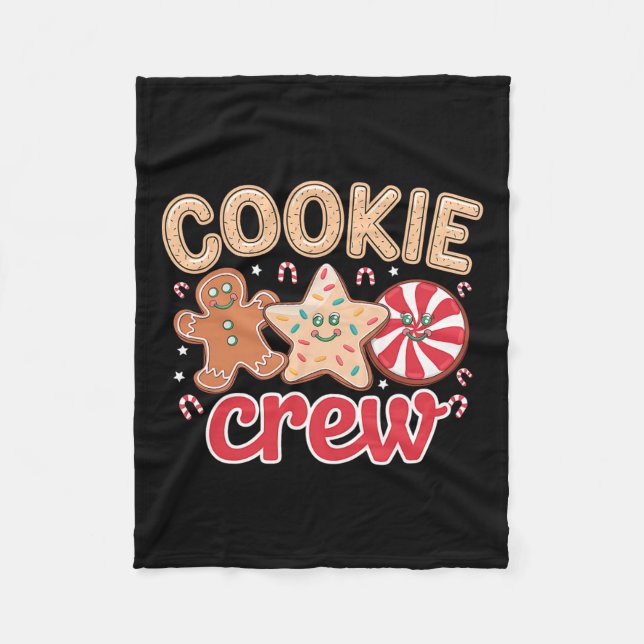 Familj Bak för Cookie Crew Gingertea-jultornet Fleecefilt (Framsidan)