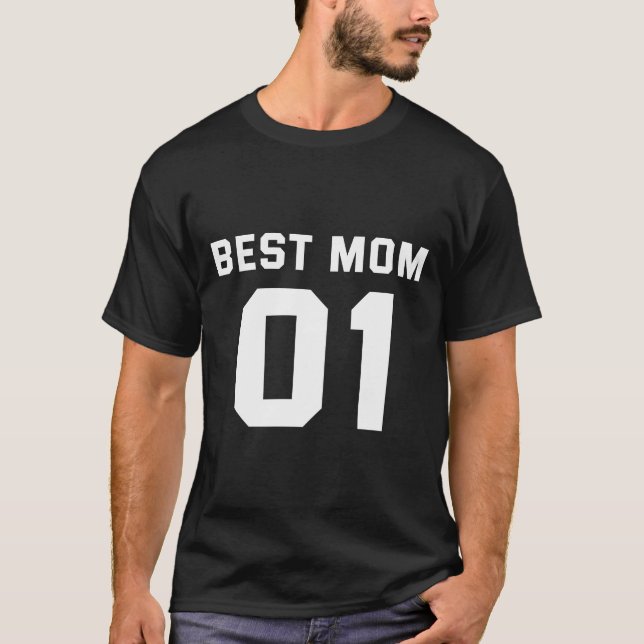 Familj - Bästa mamma 01 T Shirt (Framsida)