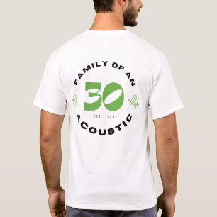 FAMILJ - BC-försegling + Fam av akustisk (vit/ljus T Shirt