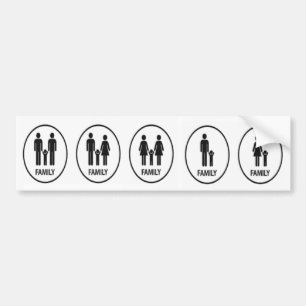 Familj Bildekal