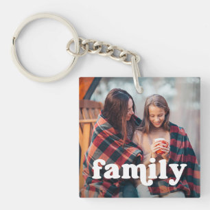 Familj Boho-textövertäckning med två foton