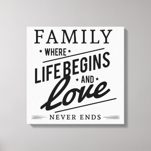 Familj Canvastryck